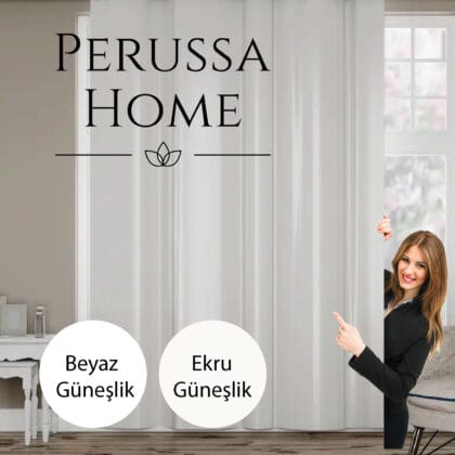 Güneşlik perde - modern salon için ışık kesici stor perde